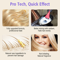 Keraliss - Tinte Capilar Profesional Orgánico para Cabello Rubio, Inofensivo, con Oxígeno, Cosmético, Ecológico, Sin Amoníaco, Sin Silicona