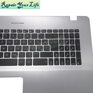 WB/SV Sevillian retroilluminato tastiera portatile per Asus X705UD X705UQ X705UN X705FD X705FN N705U 0KNB0-6601WB00 con argento C-case - Product Image 4