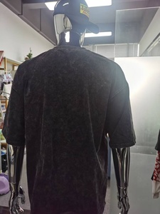 Camiseta Personalizada de Alta Calidad 100% Algodón para Hombre, Hombros Caídos, Estampada, Manga Corta, 240 Gramos, Lavada - Product Image 4