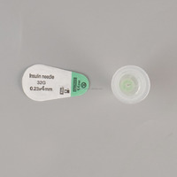 Aiguilles pour stylo à insuline vétérinaire vertes certifiées CE 32G 4 mm, stériles EO, emballées individuellement, 100 pièces/boîte