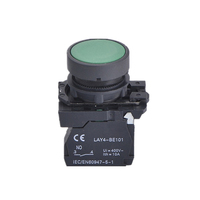 Control Remoto Industrial de Botón Pulsador de Acero Inoxidable IP65 10A 1NO para Grúas y Electrodomésticos, para un Funcionamiento Confiable