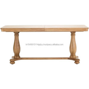 Mesa de comedor rústica de estilo francés antiguo de madera maciza de estilo rural para el hogar, oficina, Hotel, sala de Estar, comedor, dormitorio - Product Image 1