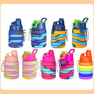 Nouvelle bouteille d'eau pliable en silicone, idéale pour les voyages et les activités de plein air - Product Image 2