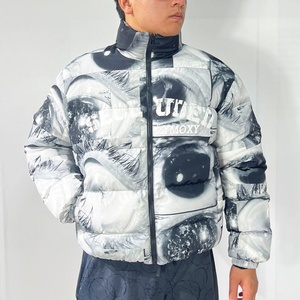 Custom Thin ultra Light <b>Duck</b> Goose Zip up <b>Jackets</b> Sublimated Print Padded Bubble <b>Down</b> Coats Puffer <b>Jacket</b> Men Manufacturer - Product Image 3