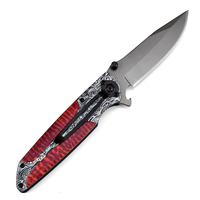 Couteau de poche pliant 440C fabriqué en Chine, lame tactique autodéfensive, type randonnée en plein air OEM, Offre Spéciale personnalisable, vente en gros