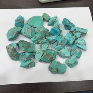 Vente en gros de pierres brutes de turquoise naturelle de la Belle au bois dormant, pierres précieuses de turquoise naturelle d'origine de l'Arizona non coupées - Product Image 3
