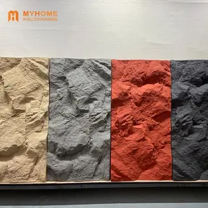 3D Wall Panel Lightweight PU Stone Wall Panel Polyurethane Stone Panel