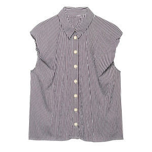 ZEVITY Camicia da donna con maniche a sbuffo e stampa a righe, <span class=keywords><strong>elegante</strong></span>, estiva, casual, slim, chic, chemise - Product Image 3