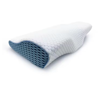 Oreiller ergonomique en mousse à mémoire de forme pour le cou et la colonne cervicale, idéal pour un sommeil confortable
