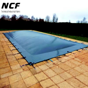 Couverture de piscine de sécurité imperméable rectangulaire de bonne qualité bâche en PVC couverture de piscine gonflable pour l'hiver - Product Image 3
