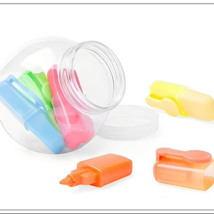 Chuyên Nghiệp Tùy Chỉnh 6-Trong-1 <span class=keywords><strong>Highlighter</strong></span> Bút Thiết Lập Có Thể xóa được Văn Phòng & Trường Học Bàn Chải Xiên Tip Bán Buôn Tùy Chỉnh Bao Bì - Product Image 1