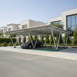 Structure de support photovoltaïque robuste en aluminium résistant aux intempéries pour carport solaire extérieur - Product Image 2