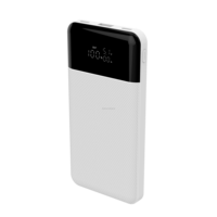 Vente en gros de batteries externes portables 10000 mAh avec charge ultra-rapide 20W, logo personnalisé, double type-C, chargeur portable