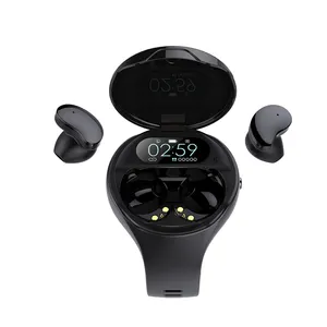 독특한 디자인 2 1 조합 이어폰 스마트 시계 야외 이어폰 헤드폰