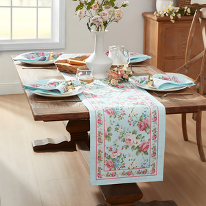 Commercial Grade Polyester Printed <b>Table</b> <b>Runner</b> for Hotel Distributors Restaurant Contract Supply Bulk Purchasing - Product Image 1