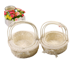Rich Color Handmade Wicker Flower Basket for Wedding and Christmas - Product Image 1