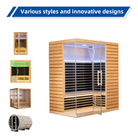 Sauna finlandais traditionnel d'intérieur pour 4 personnes, sauna à air chaud, sauna à vapeur d'intérieur, sauna d'intérieur pour 6 personnes, fournisseur OEM d'usine