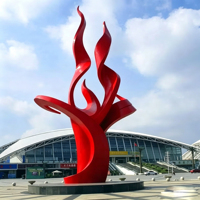 Sculpture d'anneau Mobius personnalisée en acier inoxydable 304, poli miroir, anneau torsadé, ornement d'art métallique pour aménagement extérieur de place et de paysage