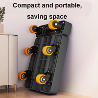 Xing You Petit chariot à provisions léger et robuste, pratique à transporter et à déplacer pour un usage domestique avec un design mobile