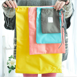 Bolsas de almacenamiento con cordón para viaje, poliéster amarillo, impermeables, para organizar ropa y ropa interior - Product Image 4