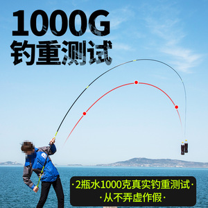 Canne à pêche télescopique Guangwei pour sturgeon, 6,3 m, en fibre de carbone, ultra-rigide, pour la pêche à la ligne à la main, style Taïwan - Product Image 4