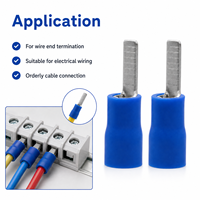 Connecteur plat isolé DBV bleu à sertir pour terminaison de fils et borniers