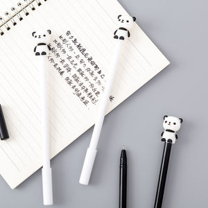 Candy Kawaii raksasa Panda sekolah siswa pena Gel kreatif tumbuh desain dengan 0.5mm tinta hitam terbuat dari plastik - Product Image 1