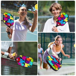 Juego de palas de pickleball PanelSound de fibra de carbono antideslizante para entrenamiento con bolsa de transporte y pelotas - Product Image 2