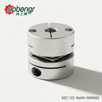 Accouplement léger à simple diaphragme en alliage d'aluminium 304, collier de serrage à disque, jeu nul, haute vitesse pour servomoteur, routeur CNC, encodeur, moteur pas à pas