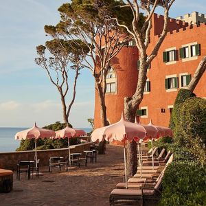 Parasol <span class=keywords><strong>de</strong></span> grande taille, style pagode glamour old-school, aspect ludique des bords festonnés. - Product Image 3