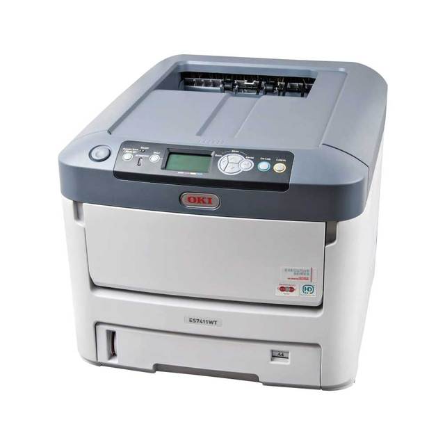 Used Printer White Toner Printer Digital Printer for OKI C711