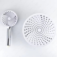 Robinet thermostatique FEIDU en laiton chromé avec jet de pluie doux et massant, cartouche céramique, fixation murale, pommeau de douche rectangulaire pour salle de bain