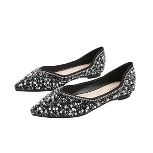 Sandalias Planas Loafer 2026 de Lujo con Pedrería para Mujer, Sandalias Planas para Exteriores - Product Image 5