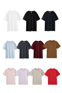 High Quality 100% Cotton Wholesale Loose Tshirt Custom Printing Logo T-shirt Blank Heavyweight 230GSM Drop Shoulder T Shirt Men - Product Image 4