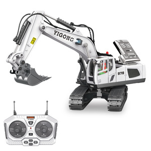 Nouveau modèle 2026 : Excavatrice télécommandée électrique pour enfants, en alliage, 11 canaux, véhicule d'ingénierie, <span class=keywords><strong>jouet</strong></span> rotatif à 360° - Product Image 4