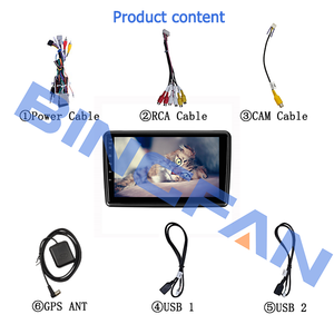 Navigation GPS de voiture à écran tactile complet avec <span class=keywords><strong>cam</strong></span>éra inversée <span class=keywords><strong>Android</strong></span> 10 autoradio pour Honda AMAZE 2014-2017 - Product Image 3