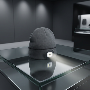 Bonnet LED unisexe avec lampe frontale rechargeable par USB, lumière puissante pour l'hiver, pour hommes et femmes, idéal pour les activités de plein air, les soirées et le travail nocturne - Product Image 1