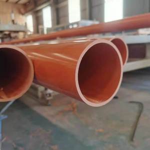 Tuyau de Protection de câble CPVC enterré ignifuge de haute qualité diamètre intérieur 100X4.0mm 150x8.0mm 250X15mm <span class=keywords><strong>Tube</strong></span> en plastique - Product Image 4