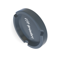 Cendrier compact en aluminium VAGRINDERS avec logo personnalisé - Portable, sans odeur, design antidérapant, options multicolores, léger (125g), pour usage domestique