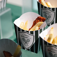Boîte en carton respirante personnalisée pour poulet frit coréen, riz et frites, emballage alimentaire avec logo de restaurant