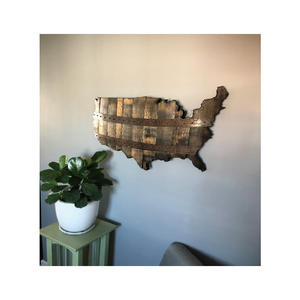 Stati Uniti botte di Bourbon legno ritagliato con anelli - Product Image 2