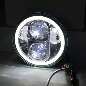 Blanc DRL ambre clignotant moto système d'éclairage 7 pouces LED projecteur phare Compatible pour <span class=keywords><strong>Lada</strong></span> <span class=keywords><strong>Niva</strong></span> <span class=keywords><strong>4x4</strong></span> - Product Image 2