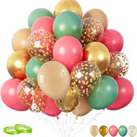 Ensemble de ballons de confettis 50pcs 12 pouces décoration de fête d'anniversaire d'Halloween de Noël ensembles de ballons de confettis avec ruban attaché
