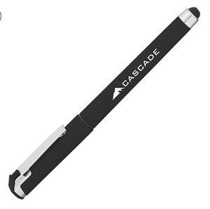 Bolígrafo de Gel Metálico con Logotipo Personalizado Cali Soft Touch, Empuñadura de Goma, Clip Metálico, Impresión en Serigrafía, ABS Reciclado, Venta al Por Mayor - Product Image 2