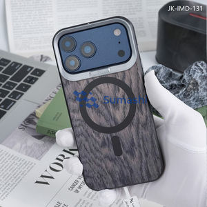 Funda de Lujo para Teléfono con Diseño de Madera, <span class=keywords><strong>Carga</strong></span> Inalámbrica, TPU y PC, Resistente a Impactos y Agua, para <span class=keywords><strong>iPhone</strong></span> 17/16 Pro Max/15/14/13/<span class=keywords><strong>12</strong></span> - Product Image 6