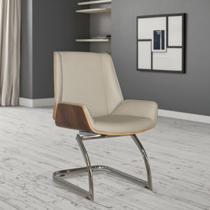 Cadeira Executiva Moderna em Couro Profissional com Juntas Reforçadas em Aço para Salões Comerciais - Product Image 2