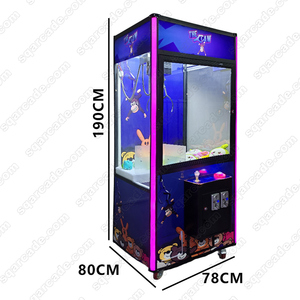 Máy chơi trò chơi kẹp thú nhồi bông trong nhà giá rẻ, hoạt động bằng tiền xu, dành cho trẻ em, có máy kẹp hình người/người nhỏ - Product Image 2