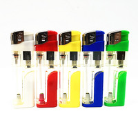 Briquet de cuisine haut de gamme en plastique Baida, briquet OEM, briquet à gaz rechargeable LED, encendedores