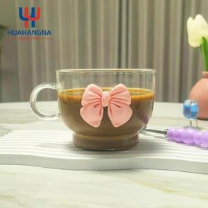 แก้วน้ำดีไซน์หรูหราแบบกำหนดเอง แก้วกาแฟลายริบบิ้น 3 มิติ สำหรับงานปาร์ตี้และงานแต่งงาน - Product Image 4