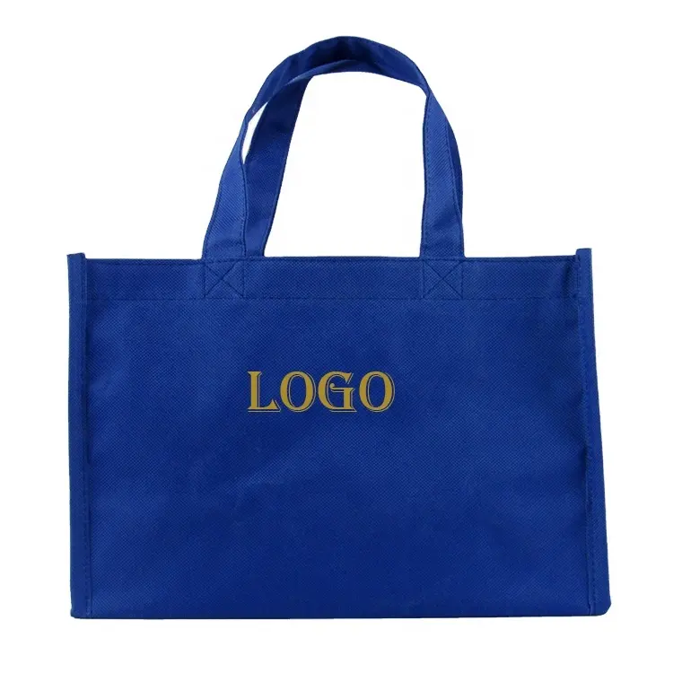 프로모션 맞춤형 인쇄 로고 재사용 가능한 접이식 토트 쇼핑 부직포 가방 원료